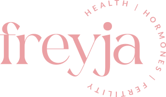 Freyja – Horizontal Logo 2 Tagline 1 – Pink 1